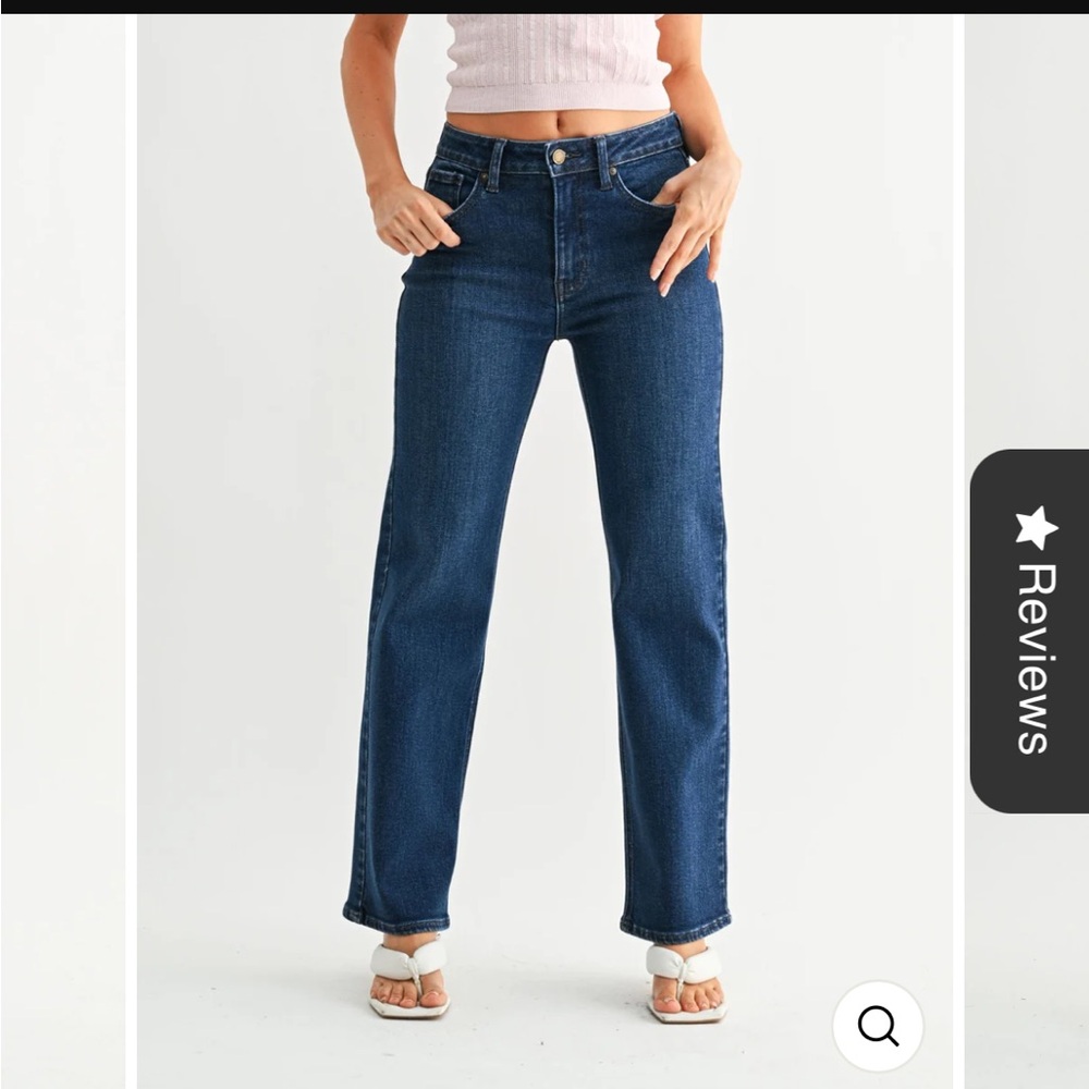 Just Black Denim Women's Straight Leg Cropped Jeans